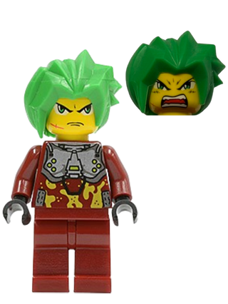Takeshi - Silver Armor, exf022 - LEGO® Exo-Force Minifigure
