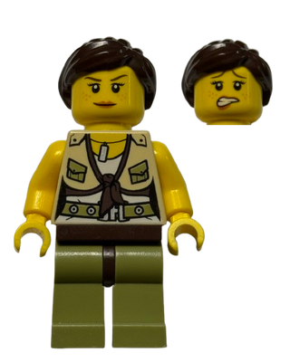 Hero - Female, dino007 - LEGO® Dino Minifigure
