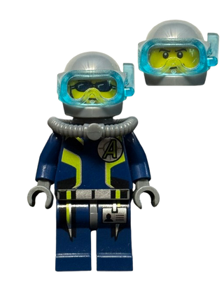 Agent Chase - Diving Gear - Dual Sided Head, agt020 - LEGO® Agents Minifigure