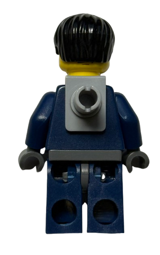 Agent Chase - Dual Sided Head, Neck Bracket, agt004 - LEGO® Agents Minifigure