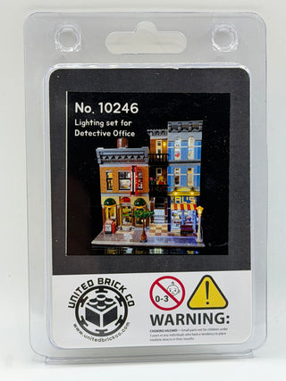 Detective's Office Modular 10246 Custom Lighting Kit for LEGO® Set