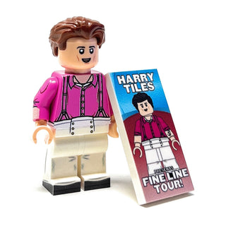 Harry Tiles Custom Musician Minifig w/ Concert Poster (Fine Line Tour) Custom minifigure B3 Customs