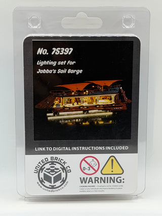 Jabba's Sail Barge 75397 Custom Lighting Kit for LEGO® Set