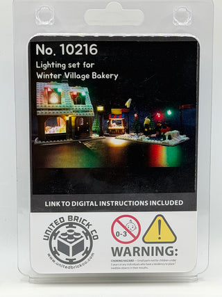 Winter Village Bakery 10216 Custom Lighting Kit for LEGO® Set