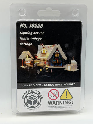 Winter Village Cottage 10229 Custom Lighting Kit for LEGO® Set
