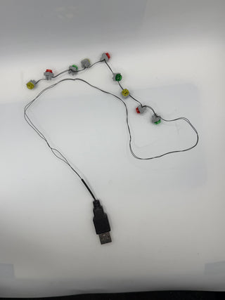 Blinking LED Christmas Lights, USB Powered, LUS-10229