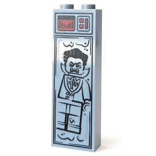 Dracula (Halloween) in Carbonite (1x2x5 Brick) - B3 Customs Custom minifigure B3 Customs
