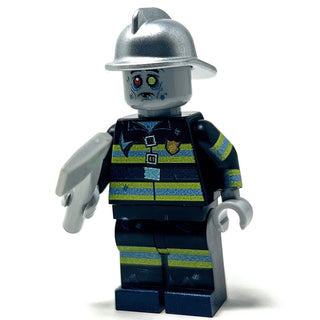 Zombie Firefighter - Custom Minifig made using LEGO parts Custom minifigure B3 Customs
