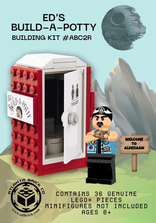 Ed's Build-A-Potty Building Kit #ABC2 ABC Building Kit United Brick Co® Red