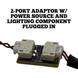 .8mm DIY LED Lighting System Multi-Port Adaptors & Power Sources