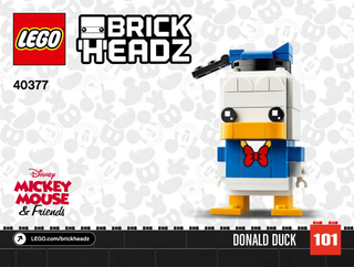 40377-Donald Duck - INSTRUCTIONS ONLY Instructions LEGO®