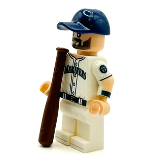 #29 Raleigh C Seattle Baseball Minifig Custom Minifigure B3 Customs