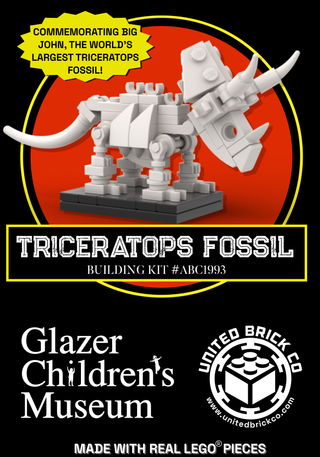 Triceratops Fossil Building Kit #ABC1993 ABC Building Kit Atlanta Brick Co   