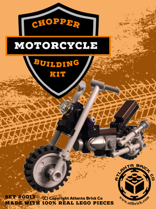 Chopper Motorcycle Building Kit #ABC0013 ABC Building Kit Atlanta Brick Co   