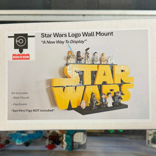 Star Wars Logo Wall Mount Display Case Bricked Up Designs