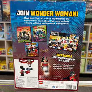 LEGO® DC Comics Super Heroes Book and Headlamp Gift Set (3 Books and a Wonder Woman Headlamp)