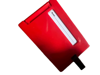 Bag/Luggage Tag, Plastic, LEGO® Plate 2 x 3 Red, L039 Gear LEGO®