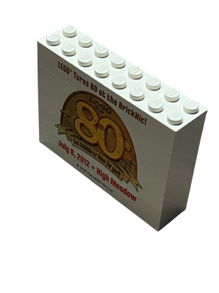 LEGO® BrickNic 2012 80th Anniversary Printed Brick Part LEGO®