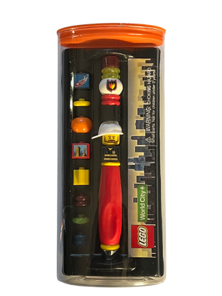 2004 LEGO® World City Firefighter Pen Set P1560 Gear LEGO®