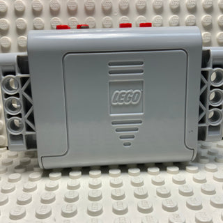 Electric 9V Battery Box 4x11x7 with Red Switch, Power Functions, Part# 54950c01 Part LEGO® With Light Bluish Gray Box Covers  