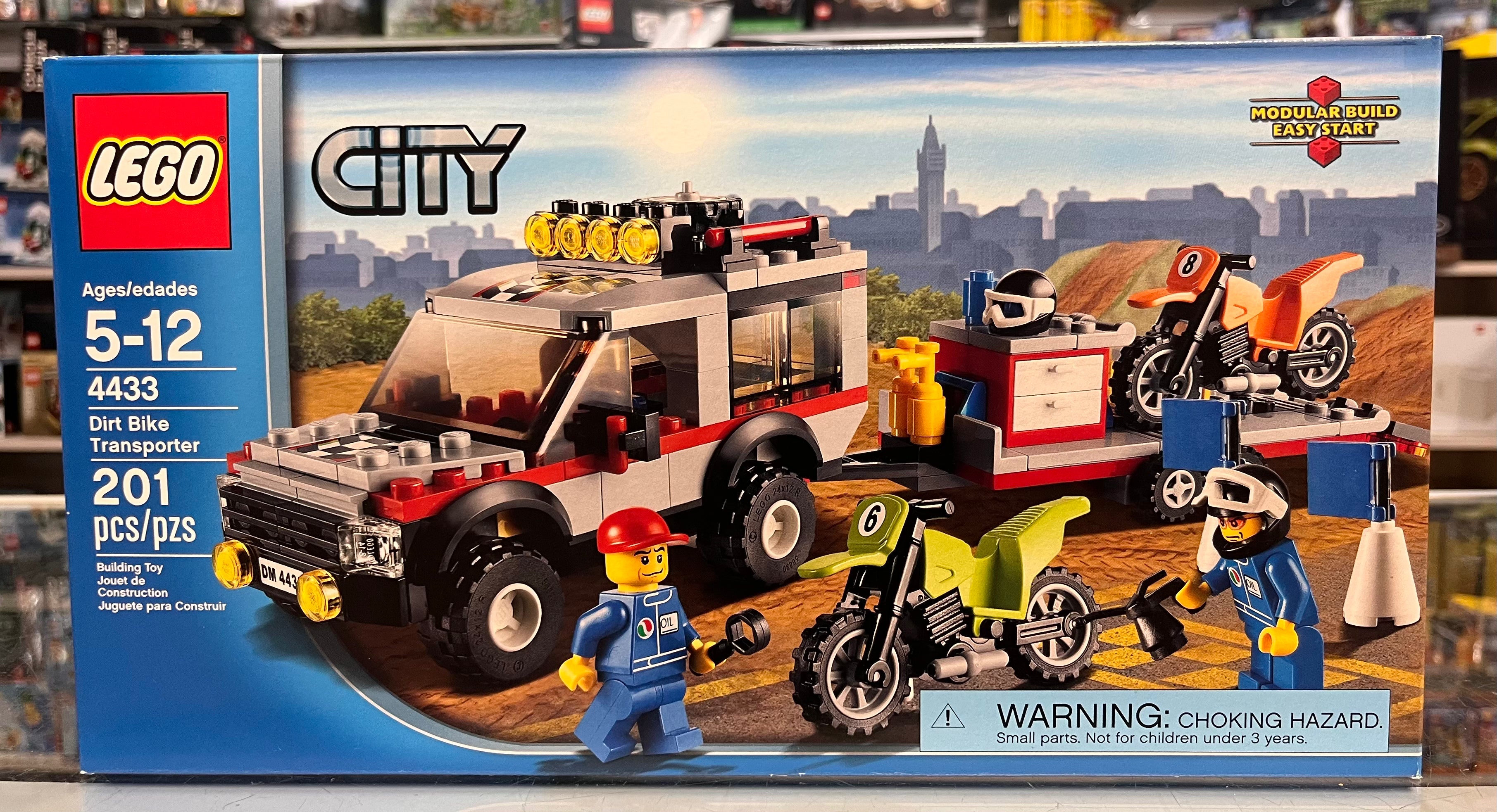 lego city 4433 crossbike transporter Dirt Bike Transporter, 4433 LEGO City Set Newish