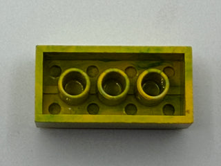 Yellow with Blue Marbled, 1970's Grangemouth Test 2x4 LEGO® Brick Part LEGO®