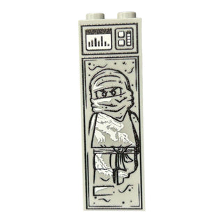 White Ninja in Carbonite (1x2x5 Brick)
