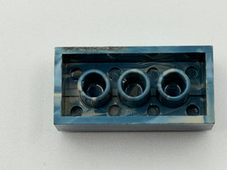 Red, White & Blue Marbled, 1970's Grangemouth Test 2x4 LEGO® Brick Part LEGO®