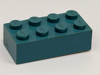 Solid Color 1960's Grangemouth Test 2x4 LEGO® Brick Part LEGO® Blueish Sage