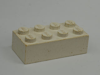 Solid Color 1960's Grangemouth Test 2x4 LEGO® Brick Part LEGO® White