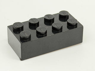 Solid Color 1960's Grangemouth Test 2x4 LEGO® Brick Part LEGO® Black
