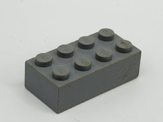 Solid Color 1960's Grangemouth Test 2x4 LEGO® Brick Part LEGO® Light Gray