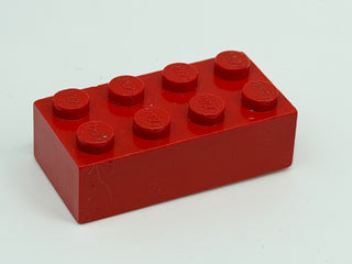 Solid Color 1960's Grangemouth Test 2x4 LEGO® Brick Part LEGO® Red
