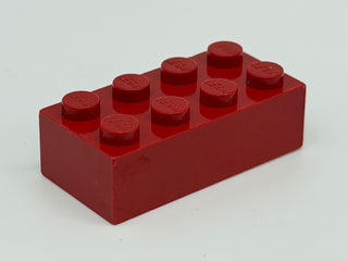 Solid Color 1960's Grangemouth Test 2x4 LEGO® Brick Part LEGO® Darker Red