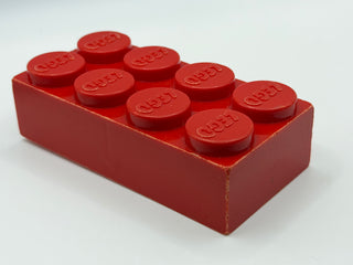 1960's LEGO® Samsonite 2x4 Jumbo Brick Part LEGO® Red