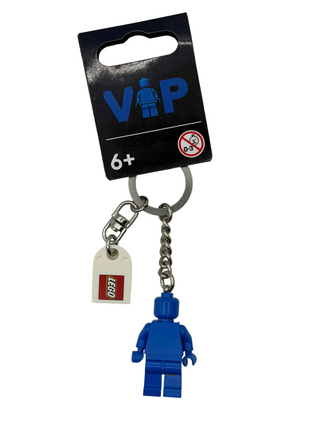 VIP Blue Minifigure Key Chain with LEGO® Logo Tile 854090 Keychain LEGO® New w/ Tag