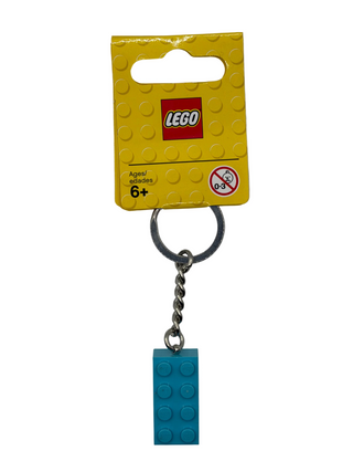 Medium Azure LEGO® 2x4 Brick Key Chain 853380 Gear LEGO®