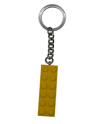 Yellow LEGO® 2x6 Brick Key Chain KC155 Gear LEGO® Like New w/o Tag