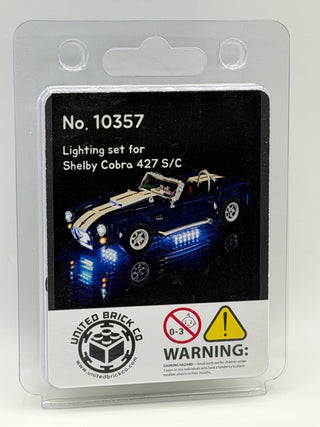 Shelby Cobra 427 S/C 10357 Custom Lighting Kit for LEGO® Set Light up kit United Brick Co®