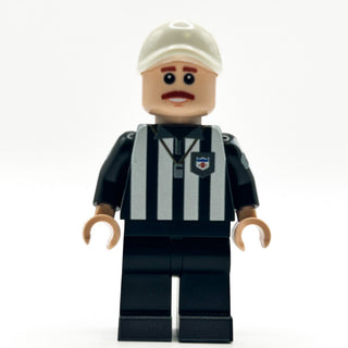 Football Referee Custom Minifig - B3 Customs Custom minifigure B3 Customs Light Nougat