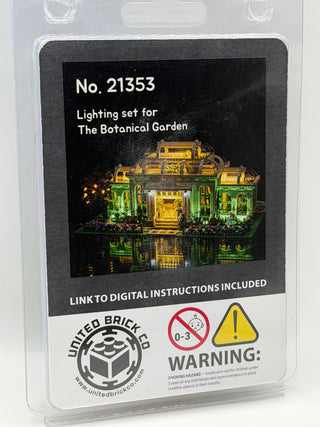 The Botanical Garden 21353 Custom Lighting Kit for LEGO® Set Light up kit United Brick Co®