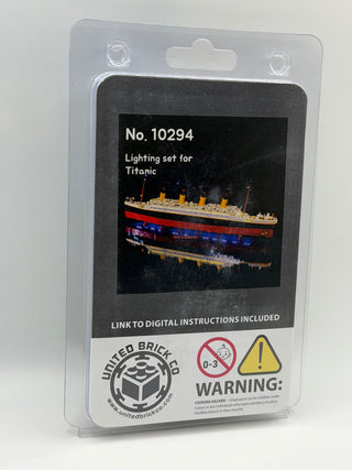 Titanic 10294 Custom Lighting Kit for LEGO® Set Light up kit United Brick Co®