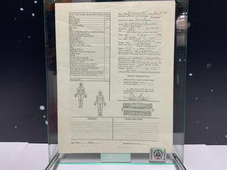 Steve Rogers Medical Chart, from Captain America: The First Avenger Movie Prop Atlanta Brick Co   