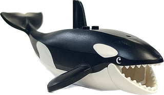 Whale / Orca with Molded White Spots and Printed Eyes Pattern, bb1319pb01c02 LEGO® Animals LEGO®   