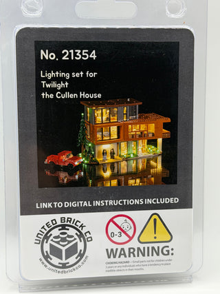 Twilight The Cullen House 21354 Custom Lighting Kit for LEGO® Set Light up kit United Brick Co®