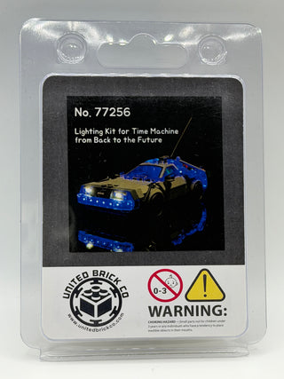 Time Machine Back to the Future 77256 Custom Lighting Kit for LEGO® Set Light up kit United Brick Co®