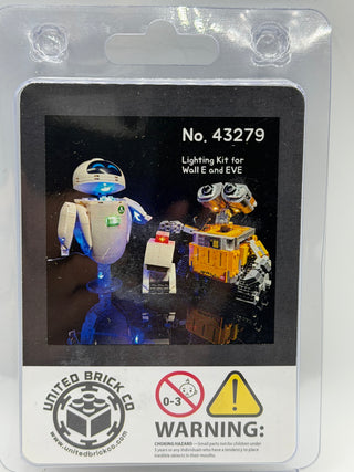 Wall-E and Eve 43279 Custom Lighting Kit for LEGO® Set Light up kit United Brick Co®