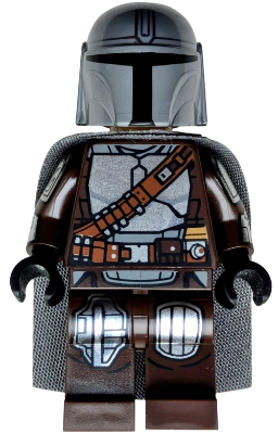 Din Djarin - Silver Beskar Armor, Cape, sw1488 - LEGO® Star Wars Minifigure Minifigure LEGO® Like New
