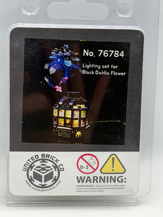 Black Dahlia Flower 76784 Custom Lighting Kit for LEGO® Set Light up kit United Brick Co®
