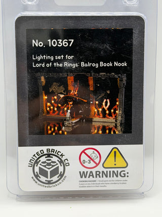 Lord of the Rings Balrog Book Nook 10367 Custom Lighting Kit for LEGO® Set Light up kit United Brick Co®